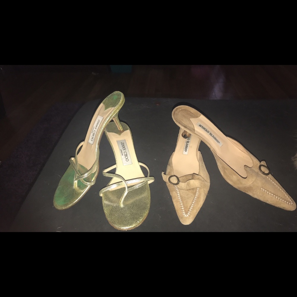 Jimmy choo and monolo Blahnik shoes